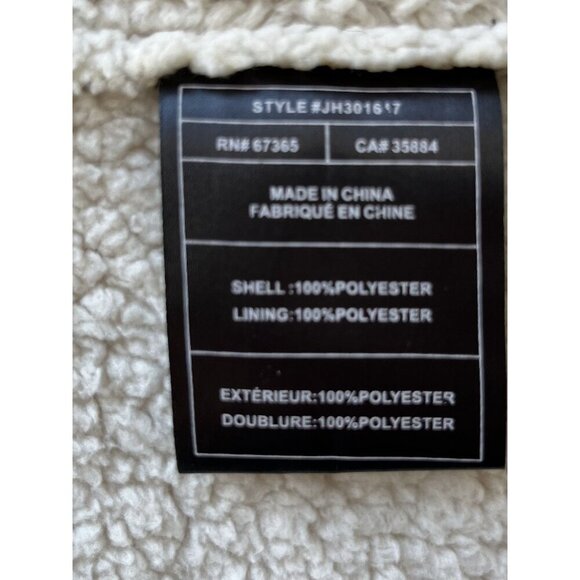 Jack By BB Dakota XS Brown Faux Suede & Sherpa Open Front Sleeveless Vest - Picture 6 of 6